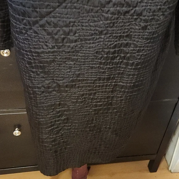 Vintage Black Trench Coat - Picture 6 of 10